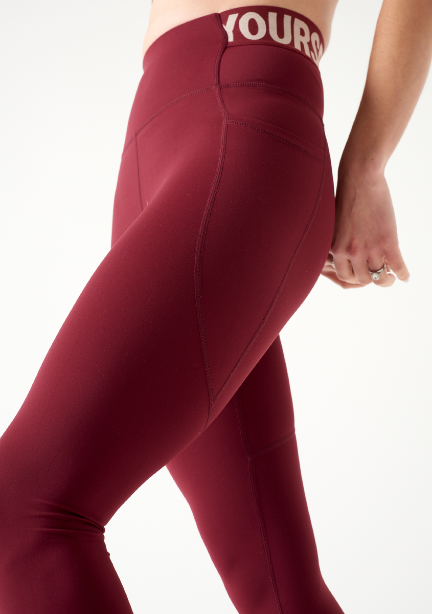 Burgundy Scuba Leggings 17118