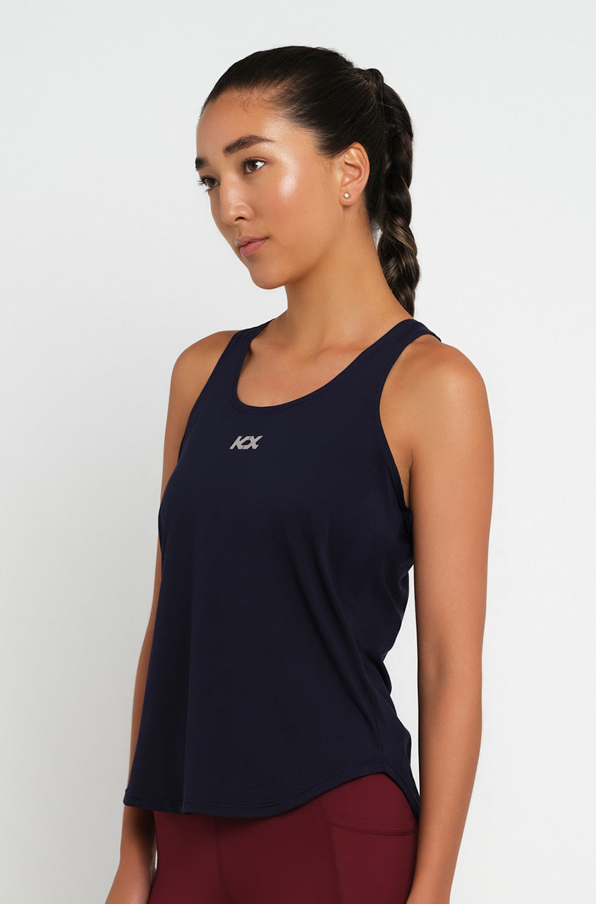 CLANE PILE FLARE TANK TOPS navy サイズ2 新品 CLANE - パイル フレアショートトップス - PILE FLARE TANK TOPS